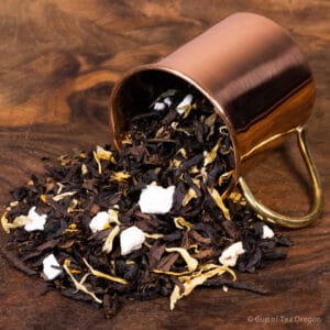 Lemon Basil loose tea in cup