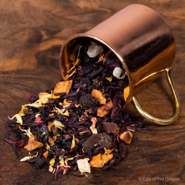 Peach Apricot loose tea in cup