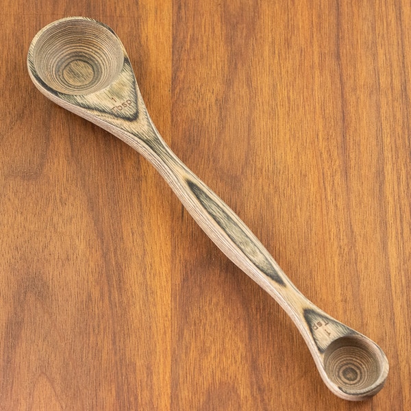 1 tablespoon and 1 teaspoon double spoon natural color