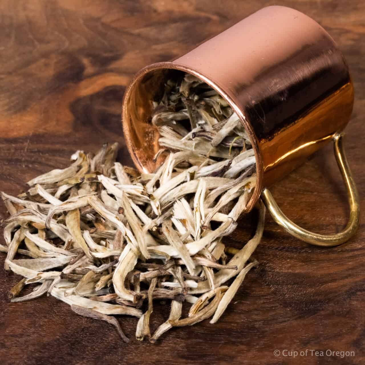 Jasmine Silver Needle loose tea in cup