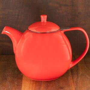 red color forlife curve teapot