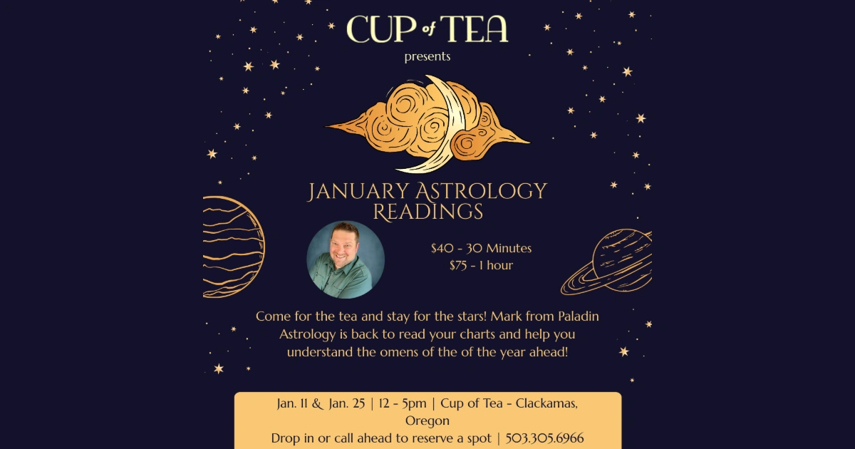 January Astrology Readings Cup of Tea