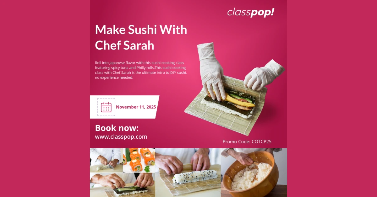 Make Sushi With Chef Sarah