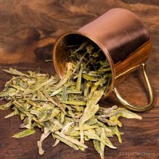 DragonWell loose tea in cup