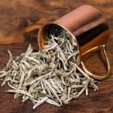 Silver Needle loose tea in cup